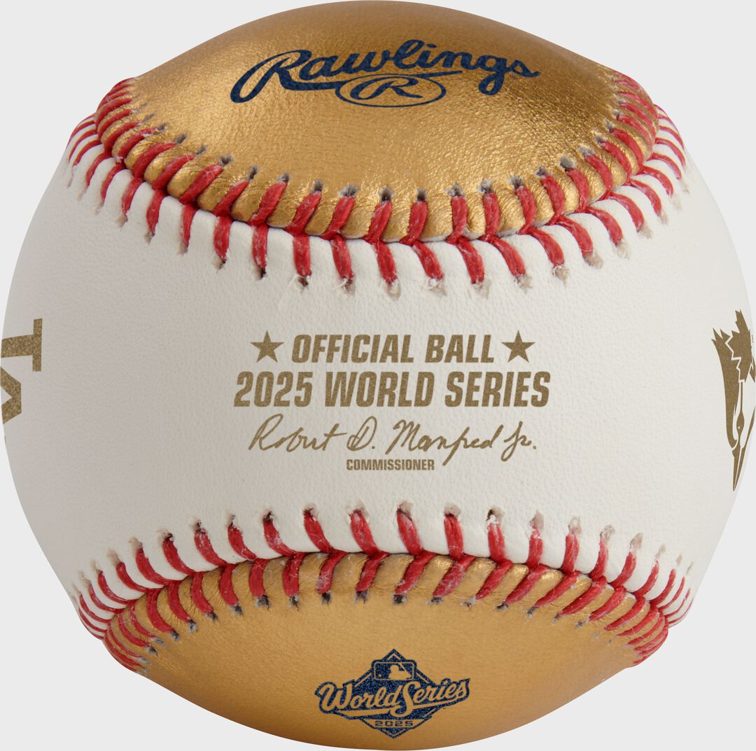 Rawlings Discount | MLB 2025 Gold World Series Dueling Baseball 1 Ball