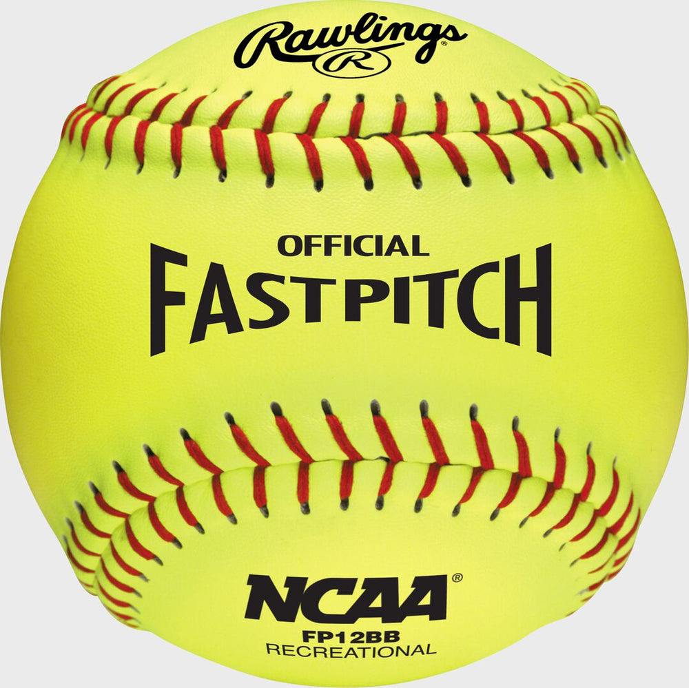 Rawlings On Sale | Rawlings 12-Inch NCAA Recreational Fastpitch Softball 6 Pack or Dozen