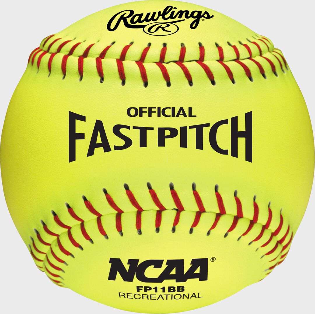 Rawlings For Sale | Rawlings 11-Inch NCAA Recreational Fastpitch Softball 6 Pack or Dozen