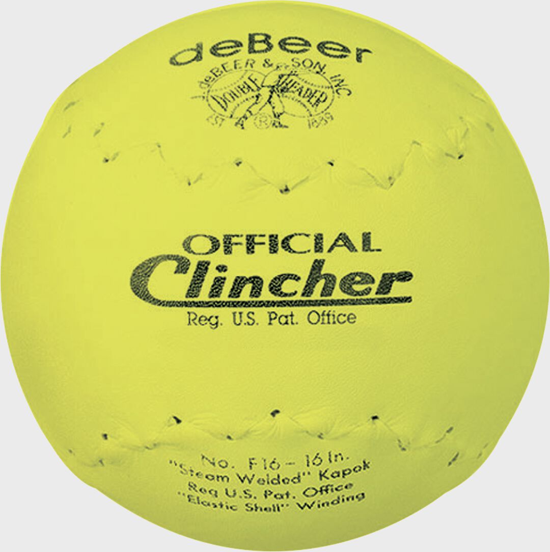 Rawlings On Sale | deBEER 16 in Clincher Yellow Softballs