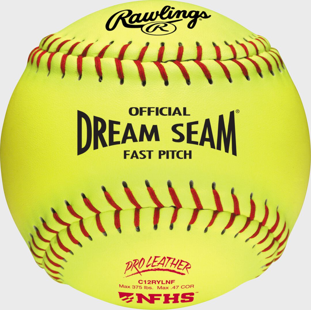 Rawlings New | Rawlings 12-Inch Pro Leather Dream Seam NFHS Fastpitch Softball Dozen