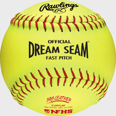 Rawlings New | Rawlings 12-Inch Pro Leather Dream Seam NFHS Fastpitch Softball Dozen