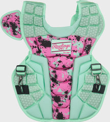 Rawlings Outlet | Limited Edition Mach Mint/Pink Spatter Catcher's Gear Set Adult Intermediate Youth
