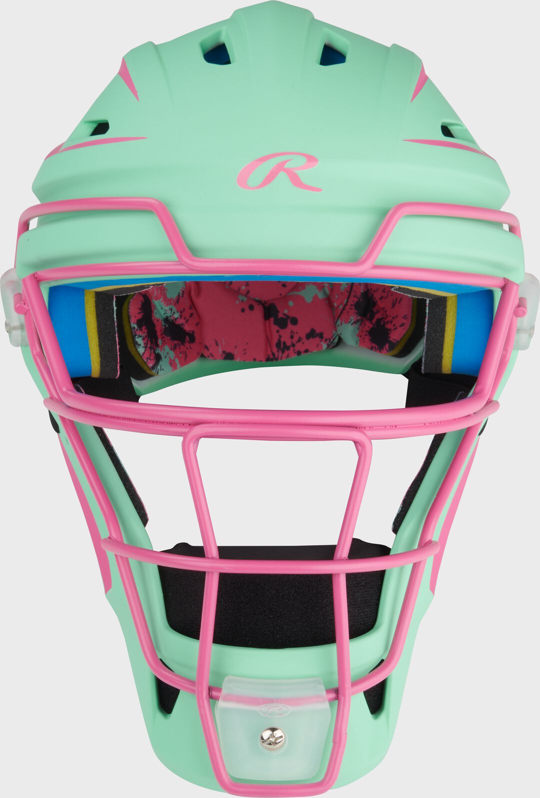 Rawlings Outlet | Limited Edition Mach Mint/Pink Spatter Catcher's Gear Set Adult Intermediate Youth