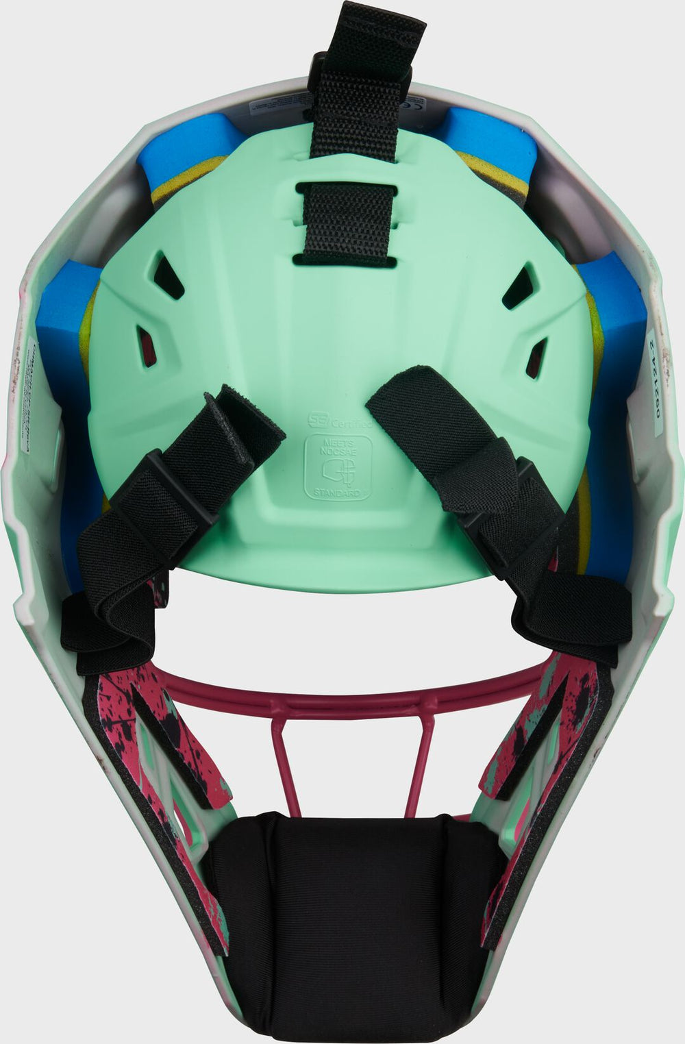 Rawlings Outlet | Limited Edition Mach Mint/Pink Spatter Catcher's Gear Set Adult Intermediate Youth