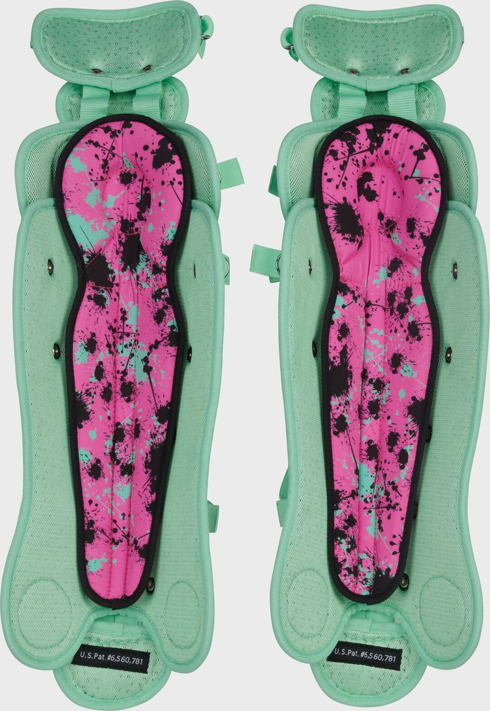 Rawlings Outlet | Limited Edition Mach Mint/Pink Spatter Catcher's Gear Set Adult Intermediate Youth
