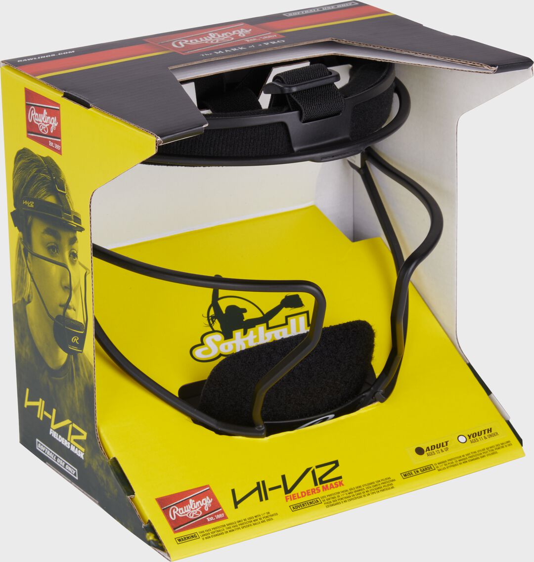 Rawlings | Rawlings Hi-Viz Softball Fielder's Mask