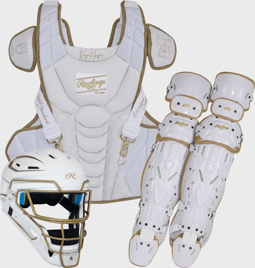 Rawlings Discount | Rawlings Kinzie Hansen K9 Catcher's Gear Set Small Medium Large