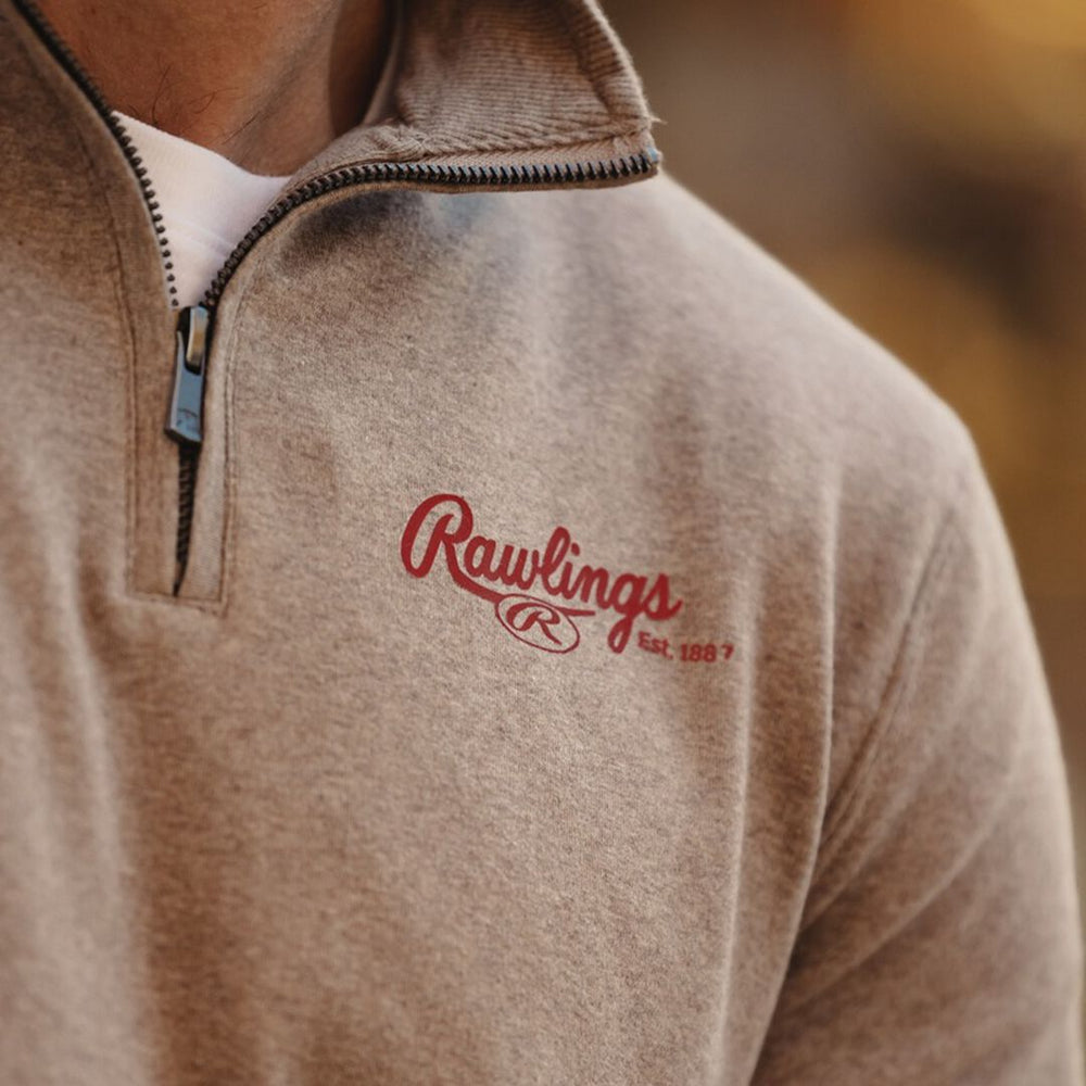 Rawlings Sale | Rawlings x The Normal Brand Puremeso Weekend Quarter Zip Khaki