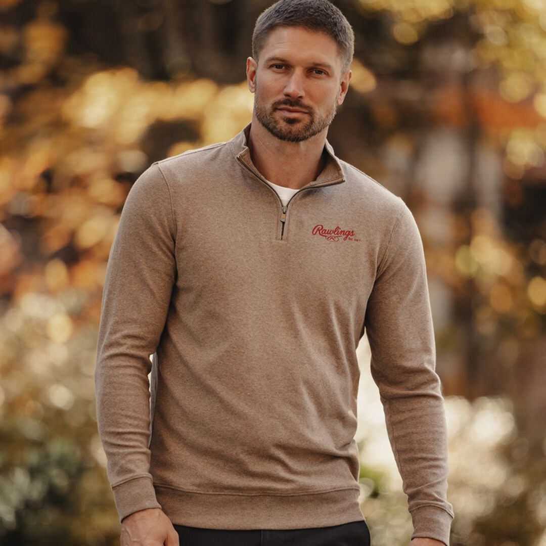 Rawlings Sale | Rawlings x The Normal Brand Puremeso Weekend Quarter Zip Khaki