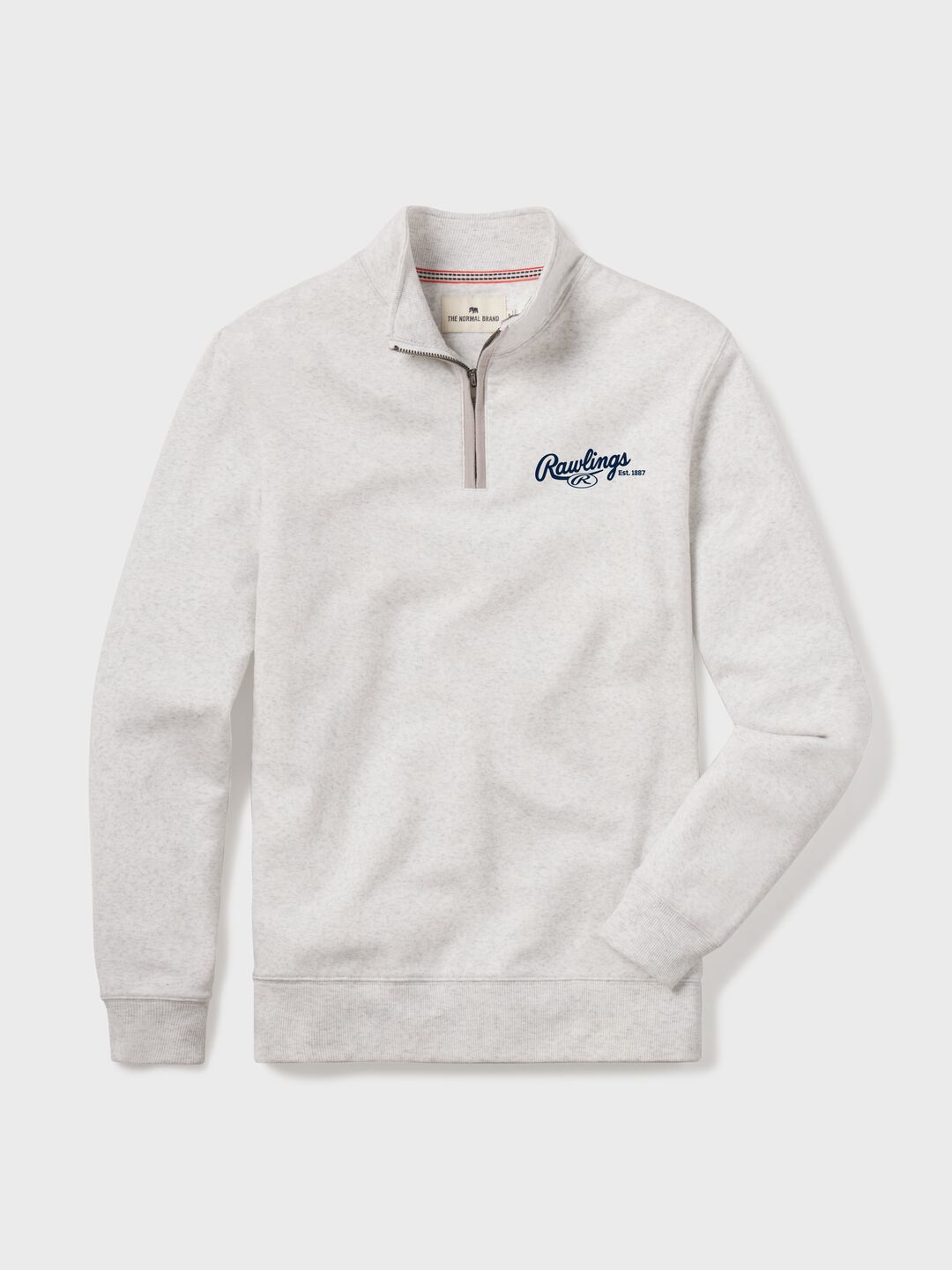 Rawlings Online | Rawlings x The Normal Brand Puremeso Weekend Quarter Zip Off White