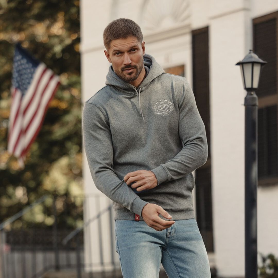 Rawlings For Sale | Rawlings x The Normal Brand Puremeso Fleece Hoodie Athletic Grey