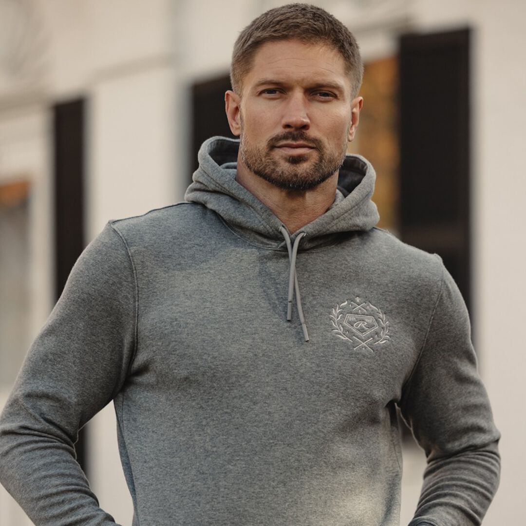 Rawlings For Sale | Rawlings x The Normal Brand Puremeso Fleece Hoodie Athletic Grey