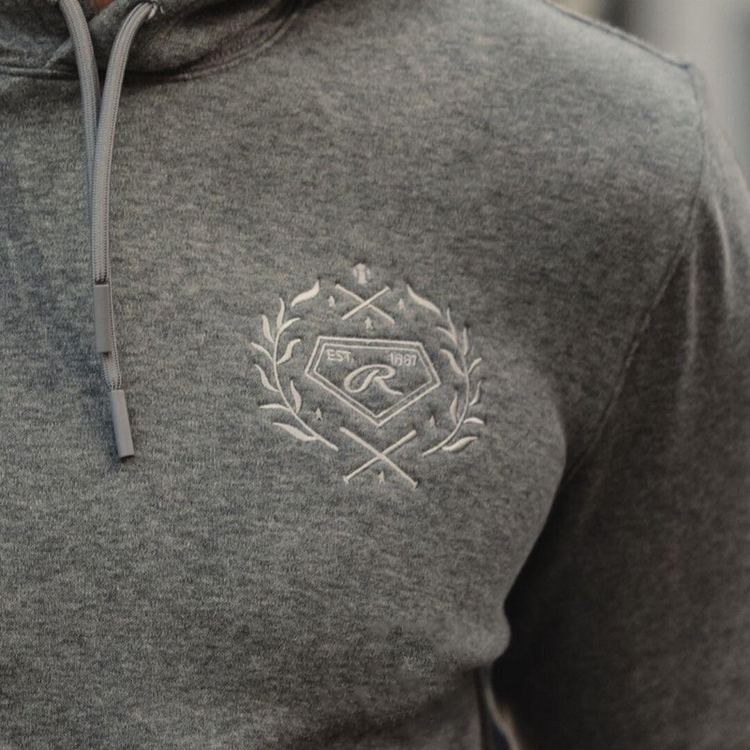 Rawlings For Sale | Rawlings x The Normal Brand Puremeso Fleece Hoodie Athletic Grey