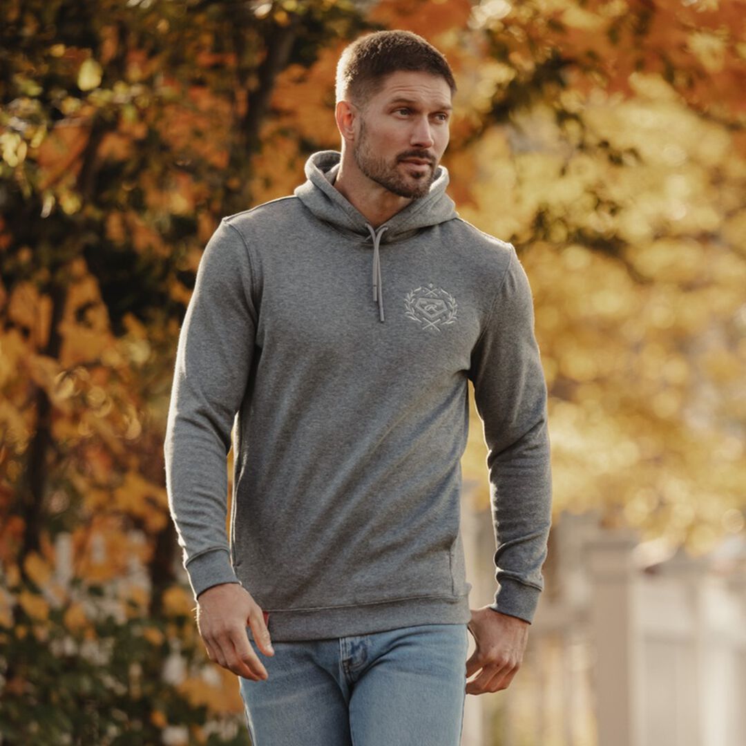 Rawlings For Sale | Rawlings x The Normal Brand Puremeso Fleece Hoodie Athletic Grey