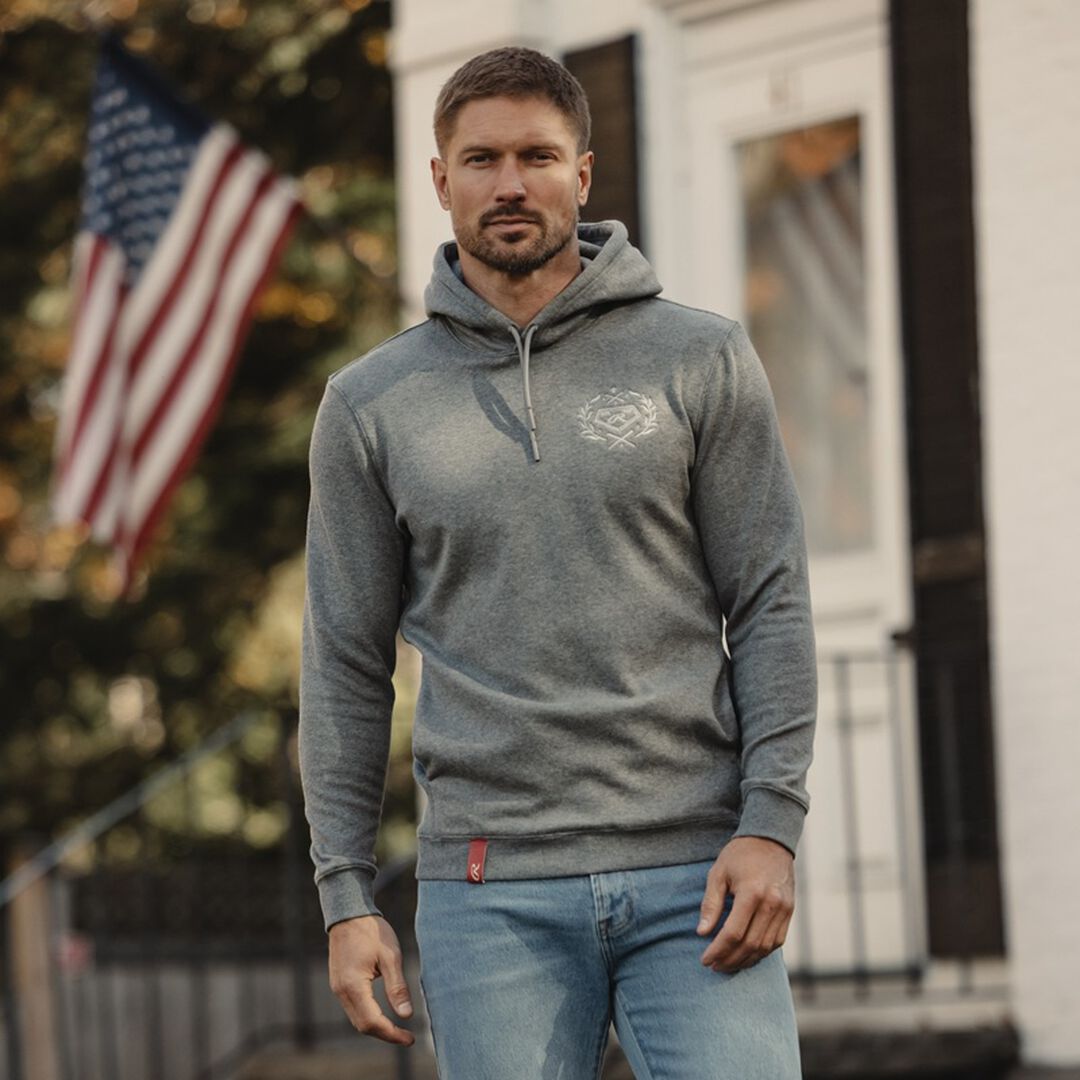 Rawlings For Sale | Rawlings x The Normal Brand Puremeso Fleece Hoodie Athletic Grey