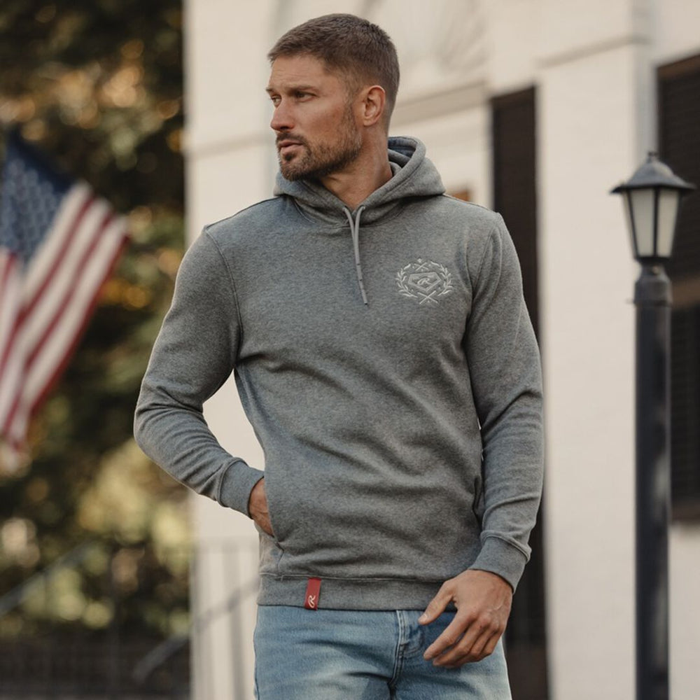 Rawlings For Sale | Rawlings x The Normal Brand Puremeso Fleece Hoodie Athletic Grey