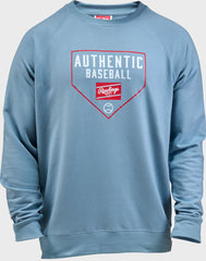 Rawlings Outlet | Rawlings Authentic Baseball Crewneck Sweatshirt