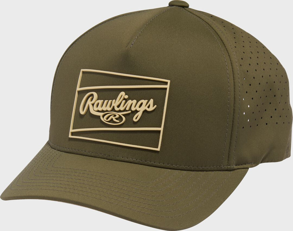 Rawlings On Sale | Rawlings Dark Green Laser Performance Patch Snapback Hat