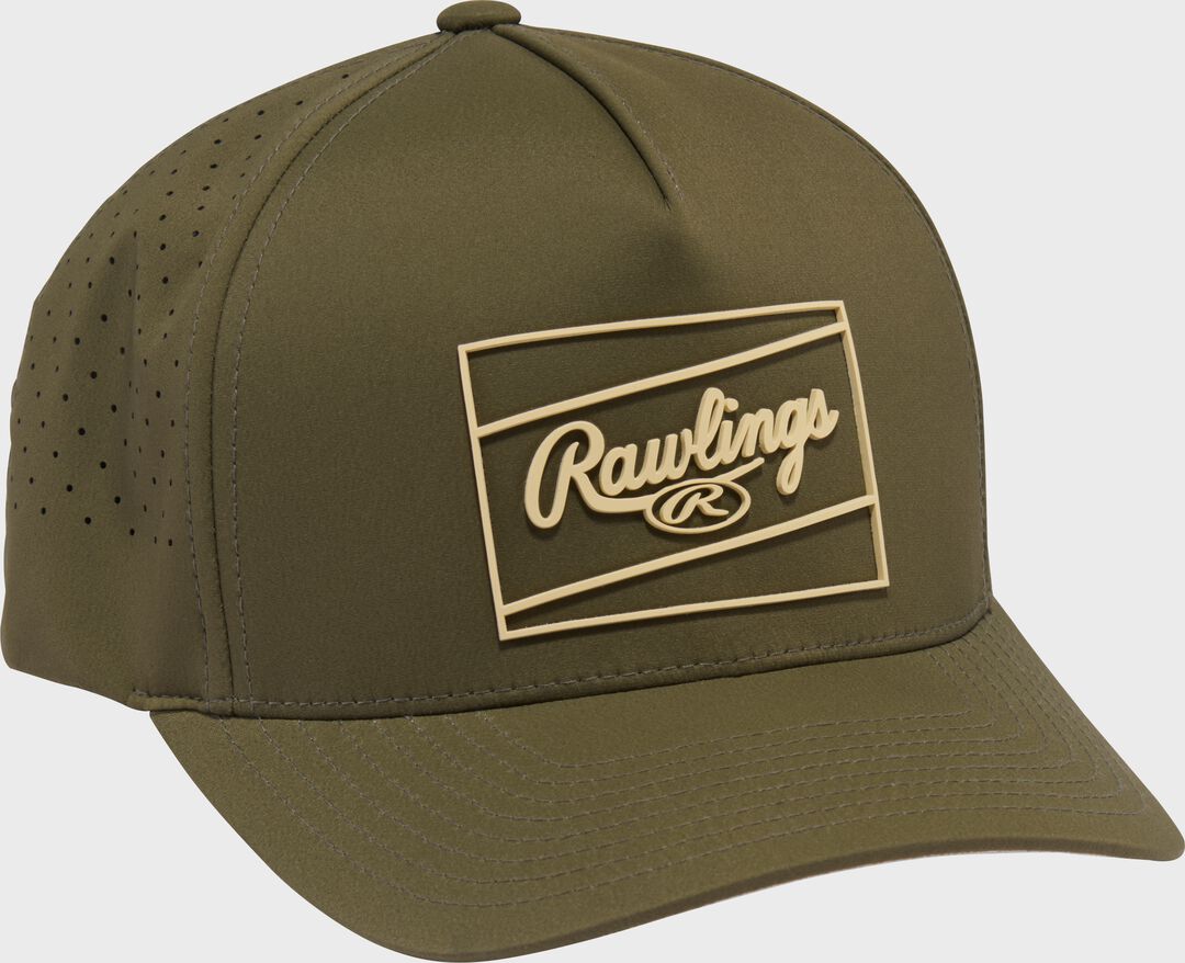 Rawlings On Sale | Rawlings Dark Green Laser Performance Patch Snapback Hat