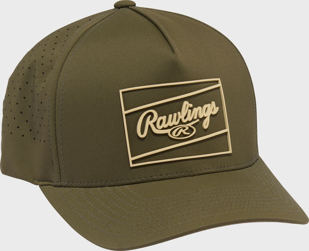 Rawlings On Sale | Rawlings Dark Green Laser Performance Patch Snapback Hat