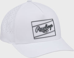 Rawlings Outlet | Rawlings White Laser Performance Patch Snapback Hat