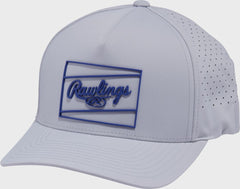 Rawlings New | Rawlings Gray Laser Performance Patch Snapback Hat