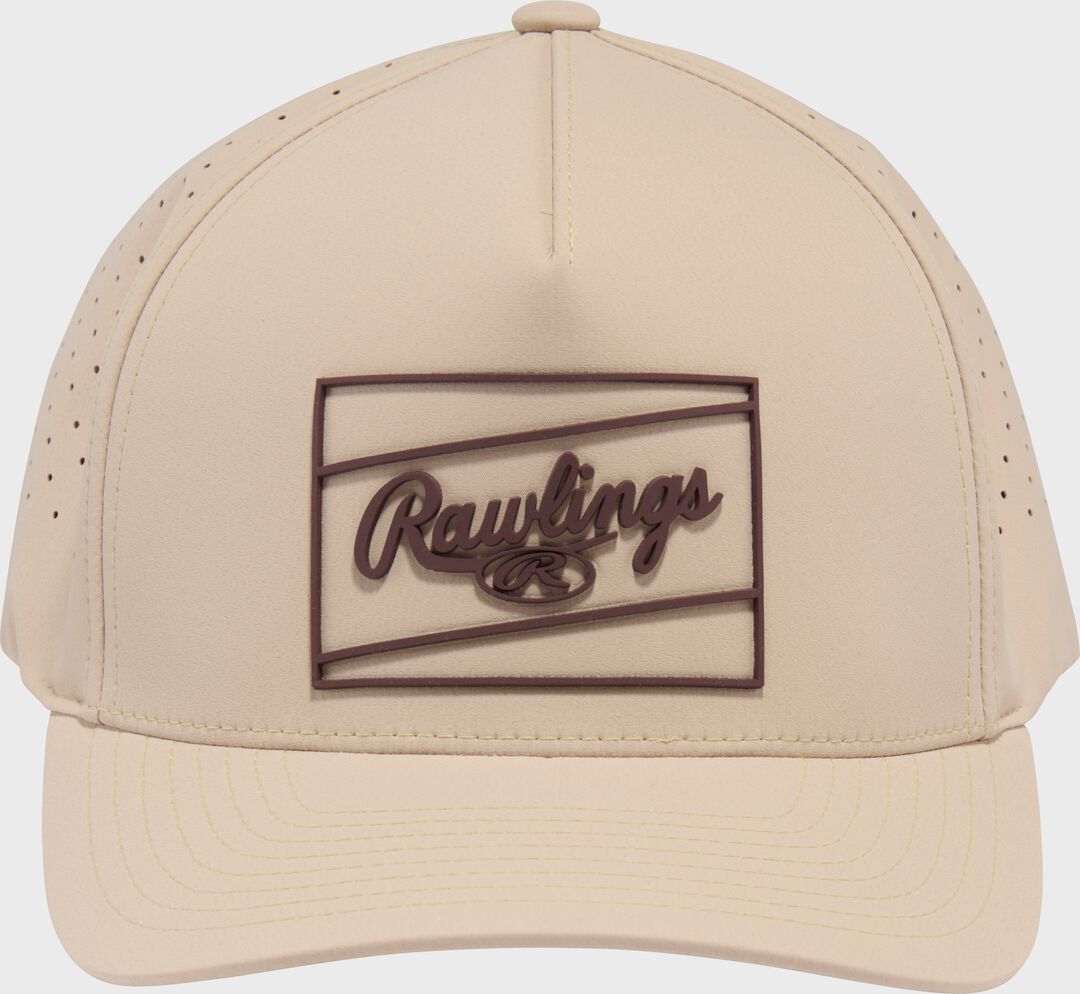 Rawlings | Rawlings Tan Laser Performance Patch Snapback Hat