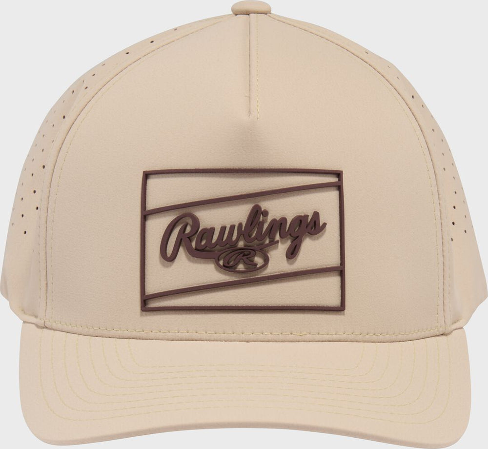 Rawlings | Rawlings Tan Laser Performance Patch Snapback Hat