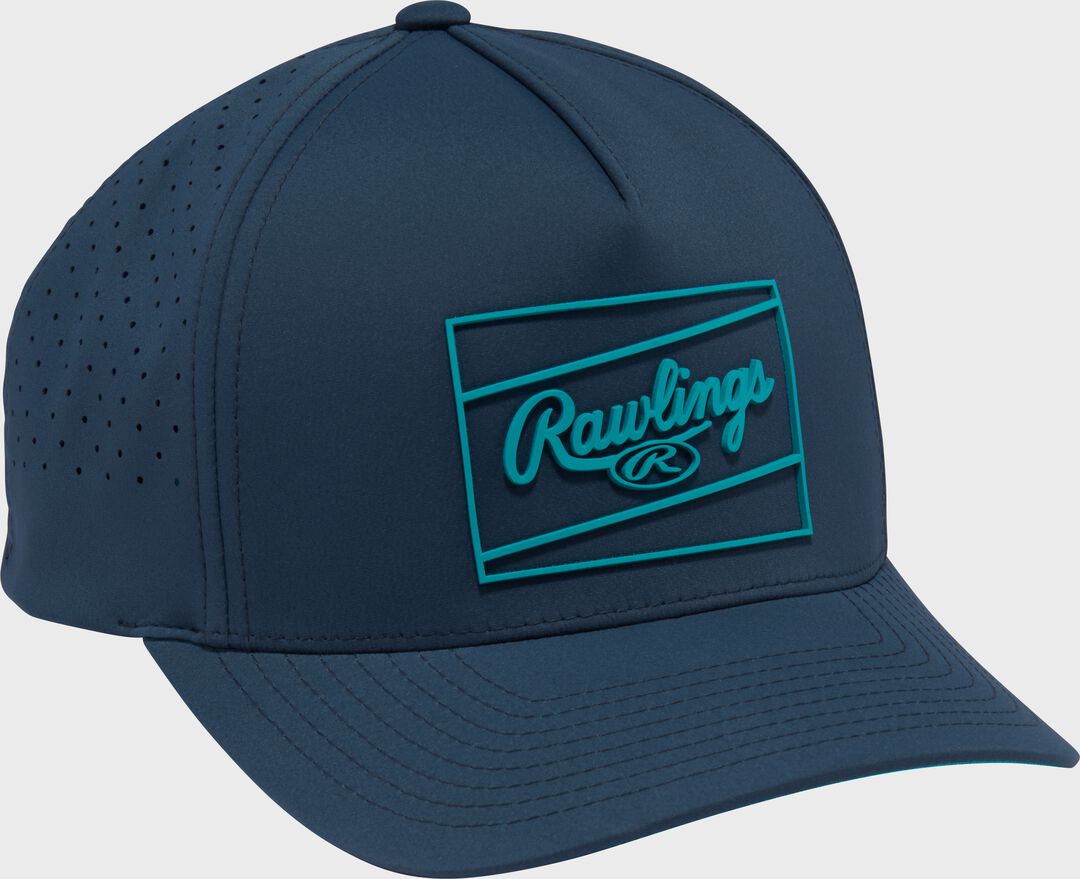 Rawlings Sale | Rawlings Navy Laser Performance Patch Snapback Hat