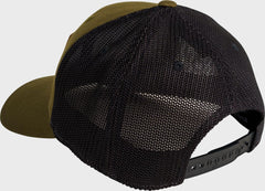 Rawlings Outlet | Rawlings Leather Patch Snapback Hat Dark Green