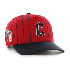 Rawlings For Sale | Cleveland Guardians Rawlings '47 Brand Pinstripe Hitch Hat