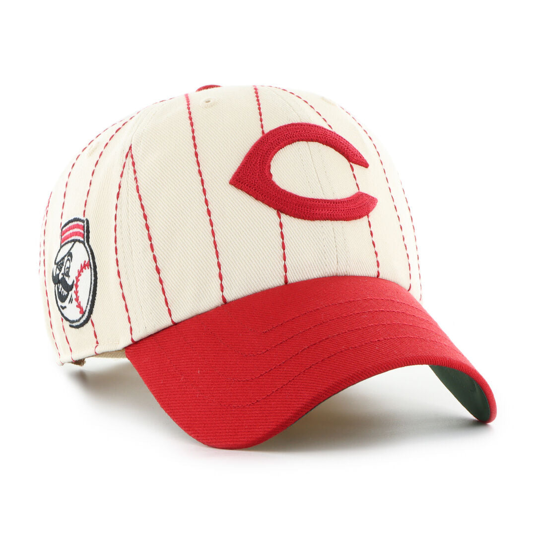 Rawlings Sale | Cincinnati Reds Rawlings '47 Brand Pinstripe Clean Up Hat