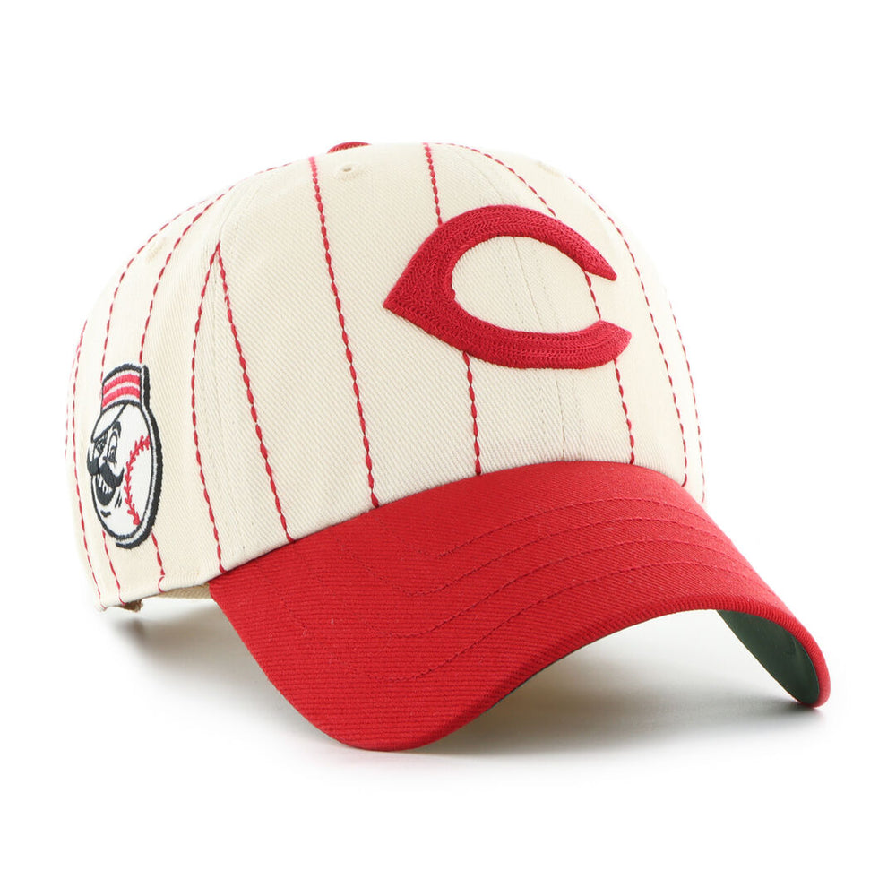 Rawlings Sale | Cincinnati Reds Rawlings '47 Brand Pinstripe Clean Up Hat