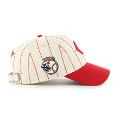 Rawlings Sale | Cincinnati Reds Rawlings '47 Brand Pinstripe Clean Up Hat