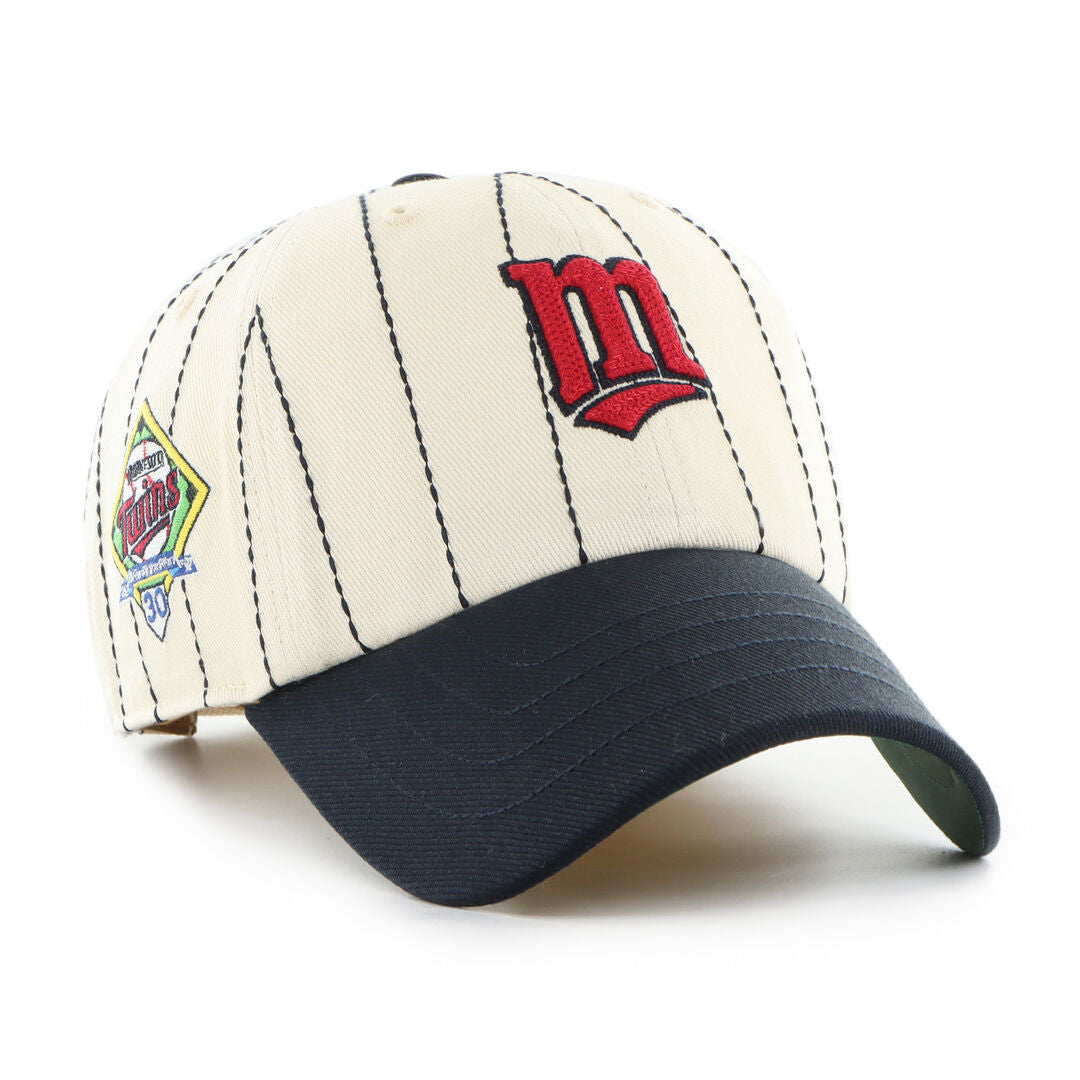 Rawlings On Sale | Minnesota Twins Rawlings '47 Brand Pinstripe Clean Up Hat