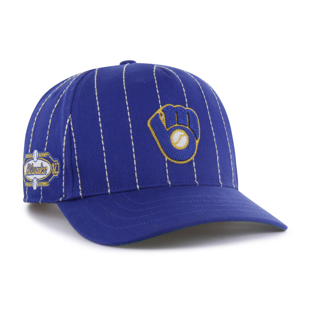 Rawlings New | Milwaukee Brewers Rawlings '47 Brand Pinstripe Hitch Hat