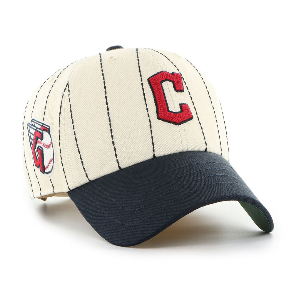 Rawlings For Sale | Cleveland Guardians Rawlings '47 Brand Pinstripe Clean Up Hat