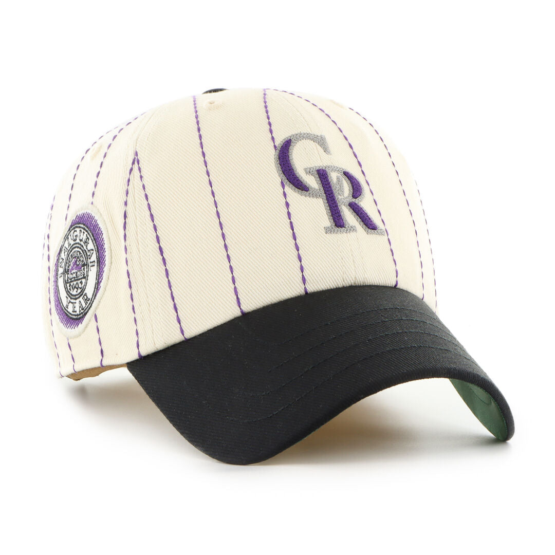 Rawlings Outlet | Colorado Rockies Rawlings '47 Brand Pinstripe Clean Up Hat