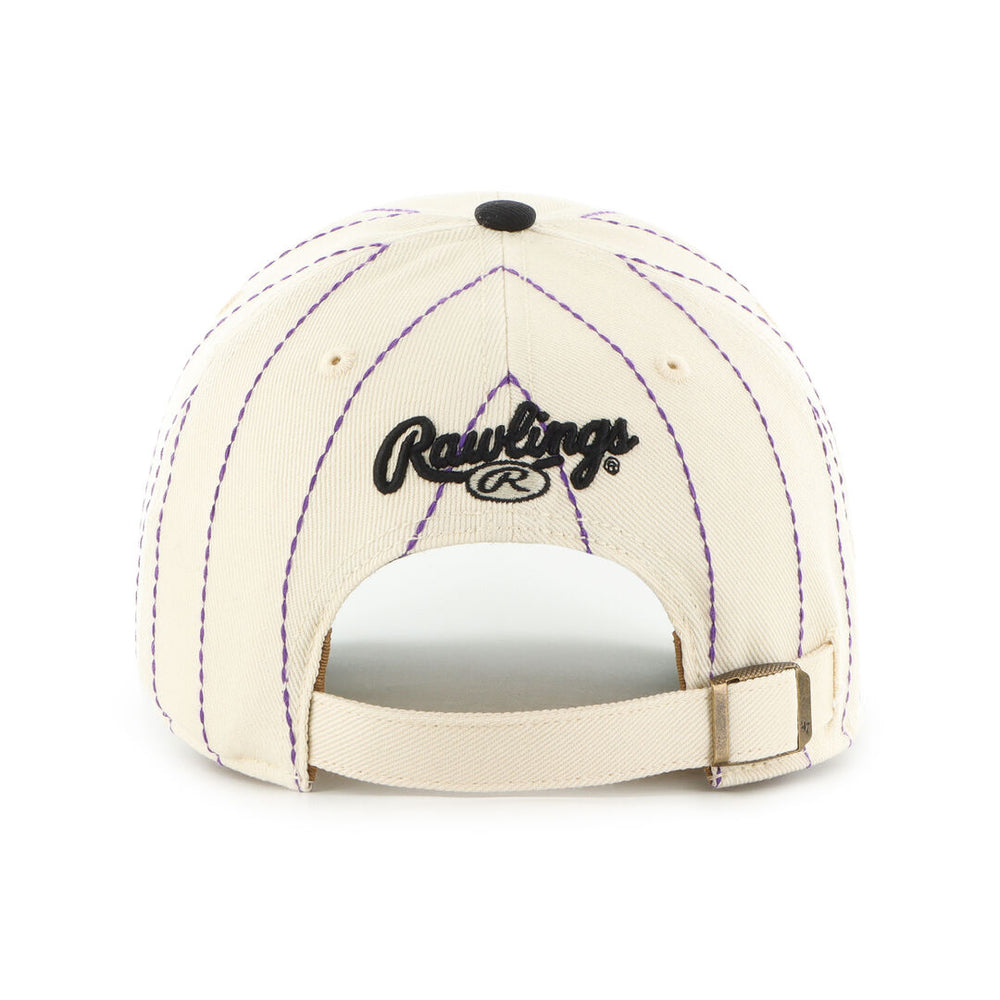 Rawlings Outlet | Colorado Rockies Rawlings '47 Brand Pinstripe Clean Up Hat