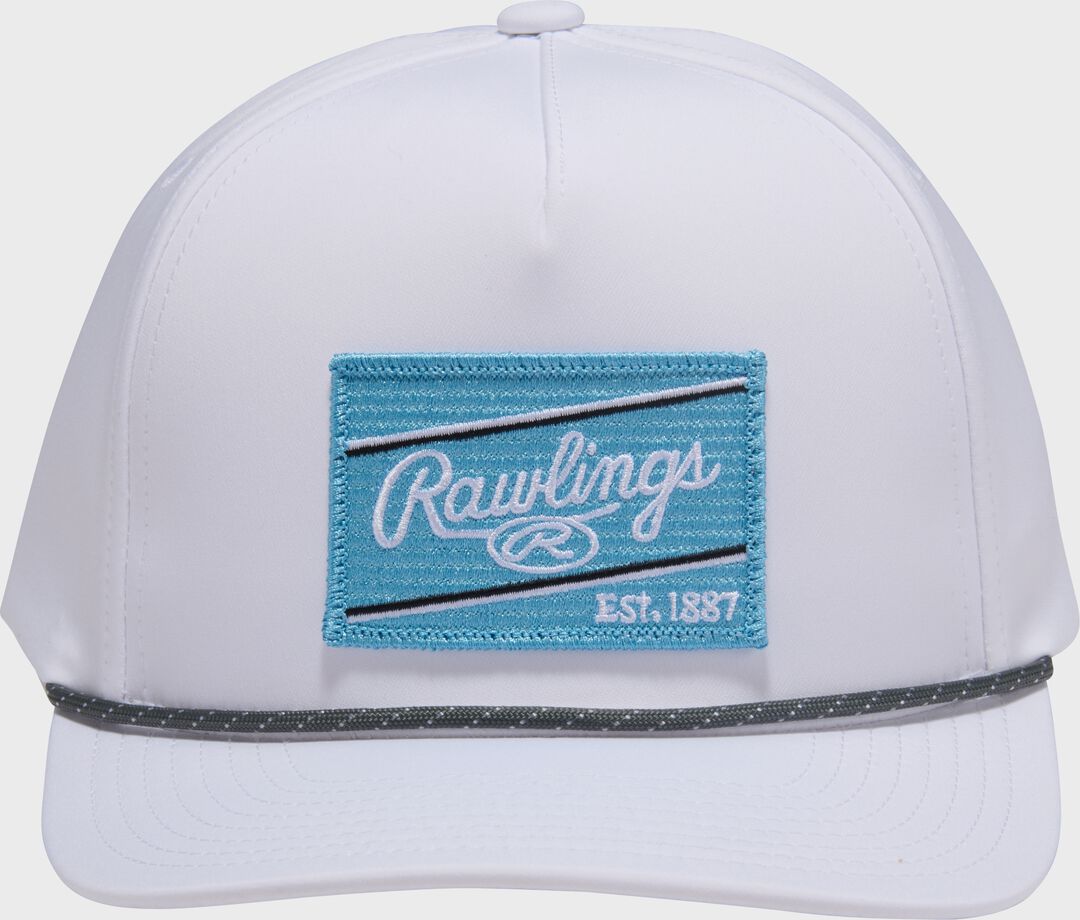 Rawlings New | Rawlings White/Columbia Blue ColorSync Rope Hat