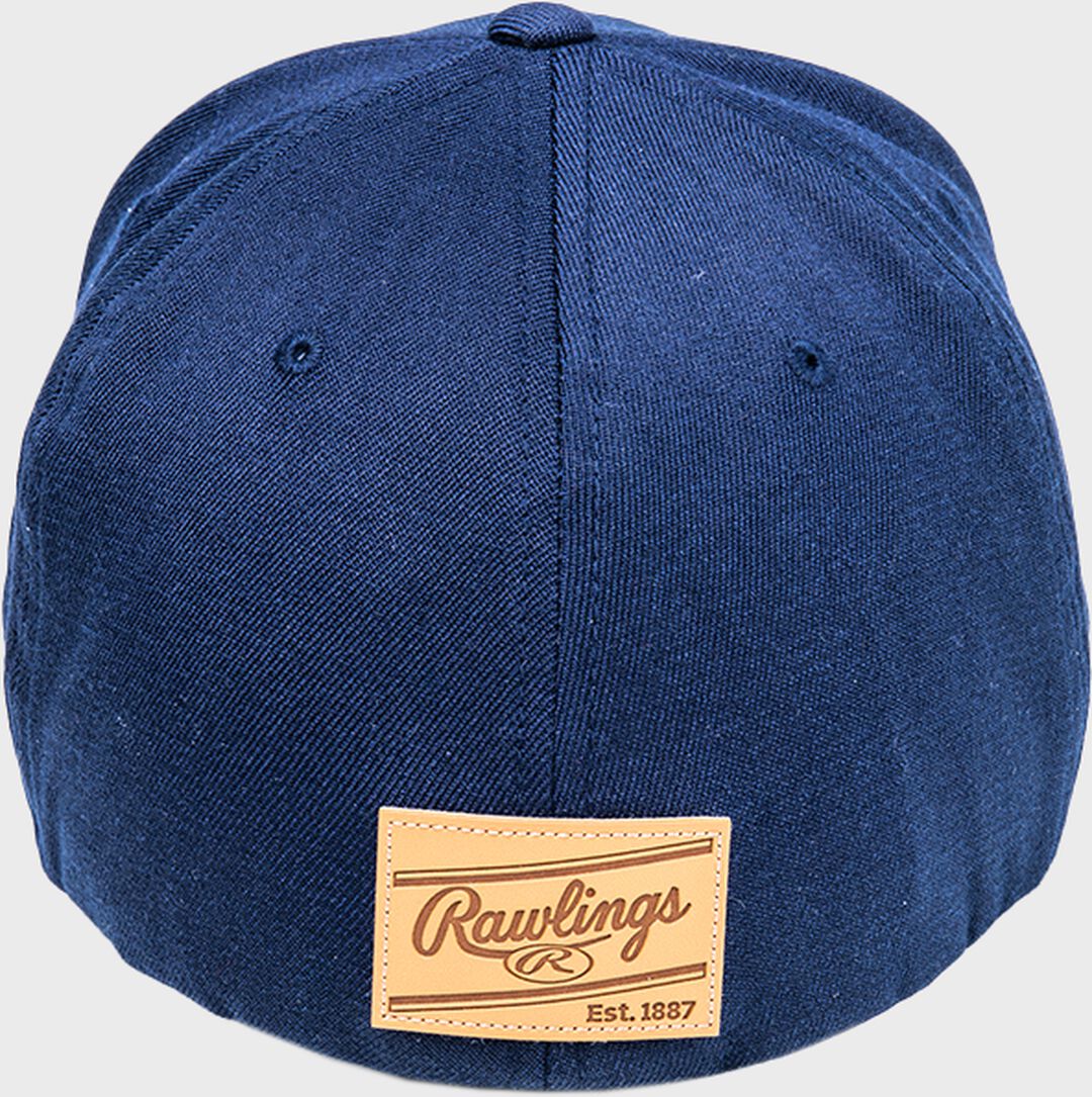 Rawlings Online | Rawlings Black Clover Leather Patch Flat Bill Hat