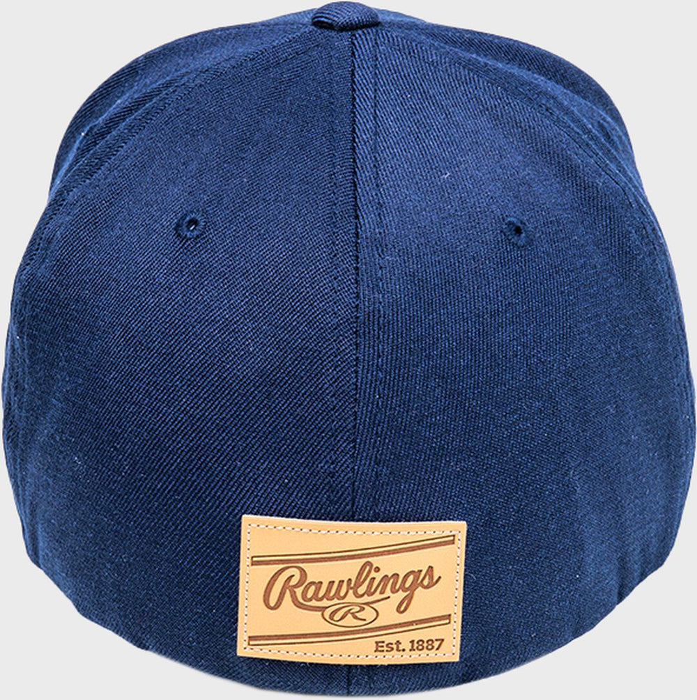 Rawlings Online | Rawlings Black Clover Leather Patch Flat Bill Hat