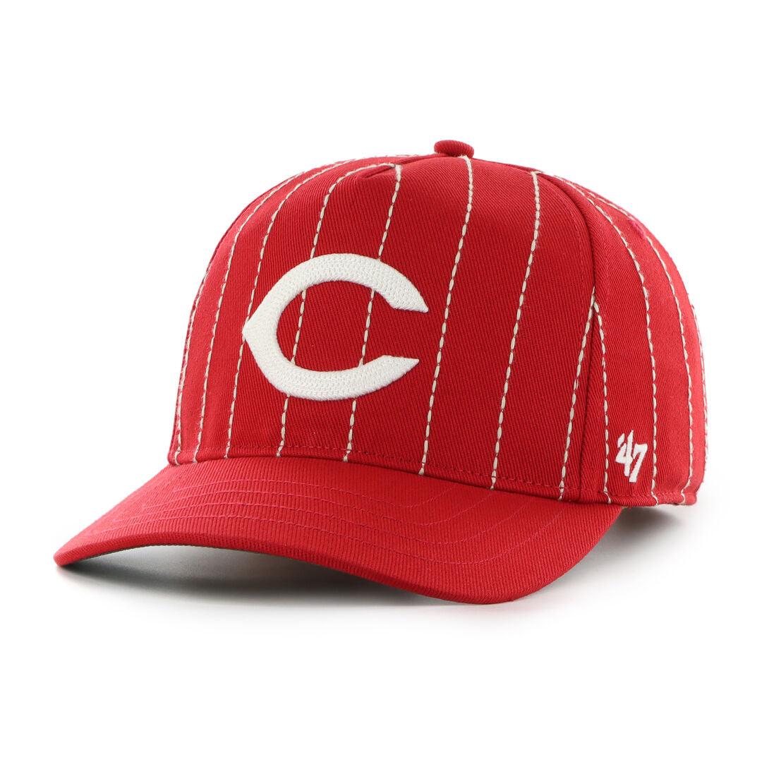 Rawlings On Sale | Cincinnati Reds Rawlings '47 Brand Pinstripe Hitch Hat
