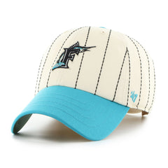 Rawlings Outlet | Miami Marlins Rawlings '47 Brand Pinstripe Clean Up Hat