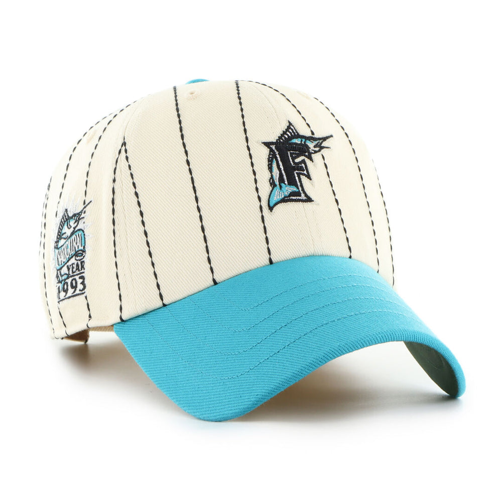 Rawlings Outlet | Miami Marlins Rawlings '47 Brand Pinstripe Clean Up Hat