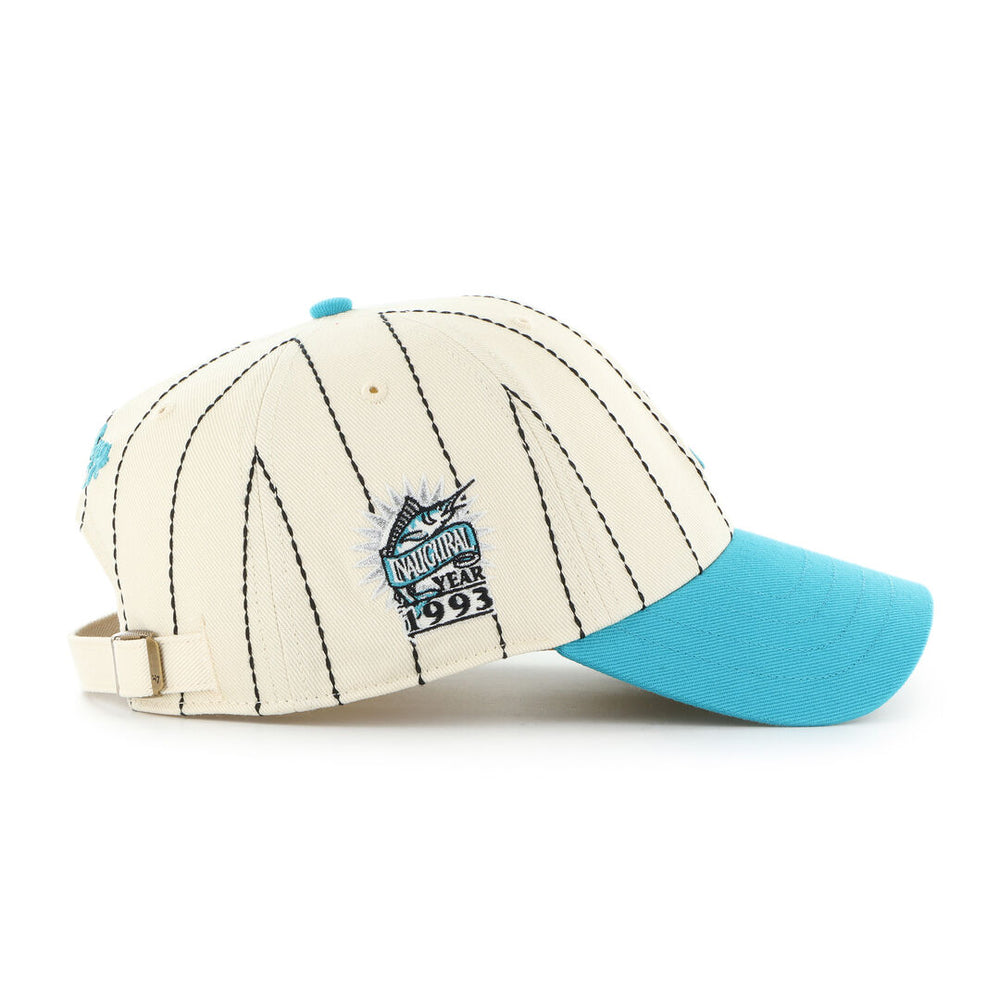 Rawlings Outlet | Miami Marlins Rawlings '47 Brand Pinstripe Clean Up Hat