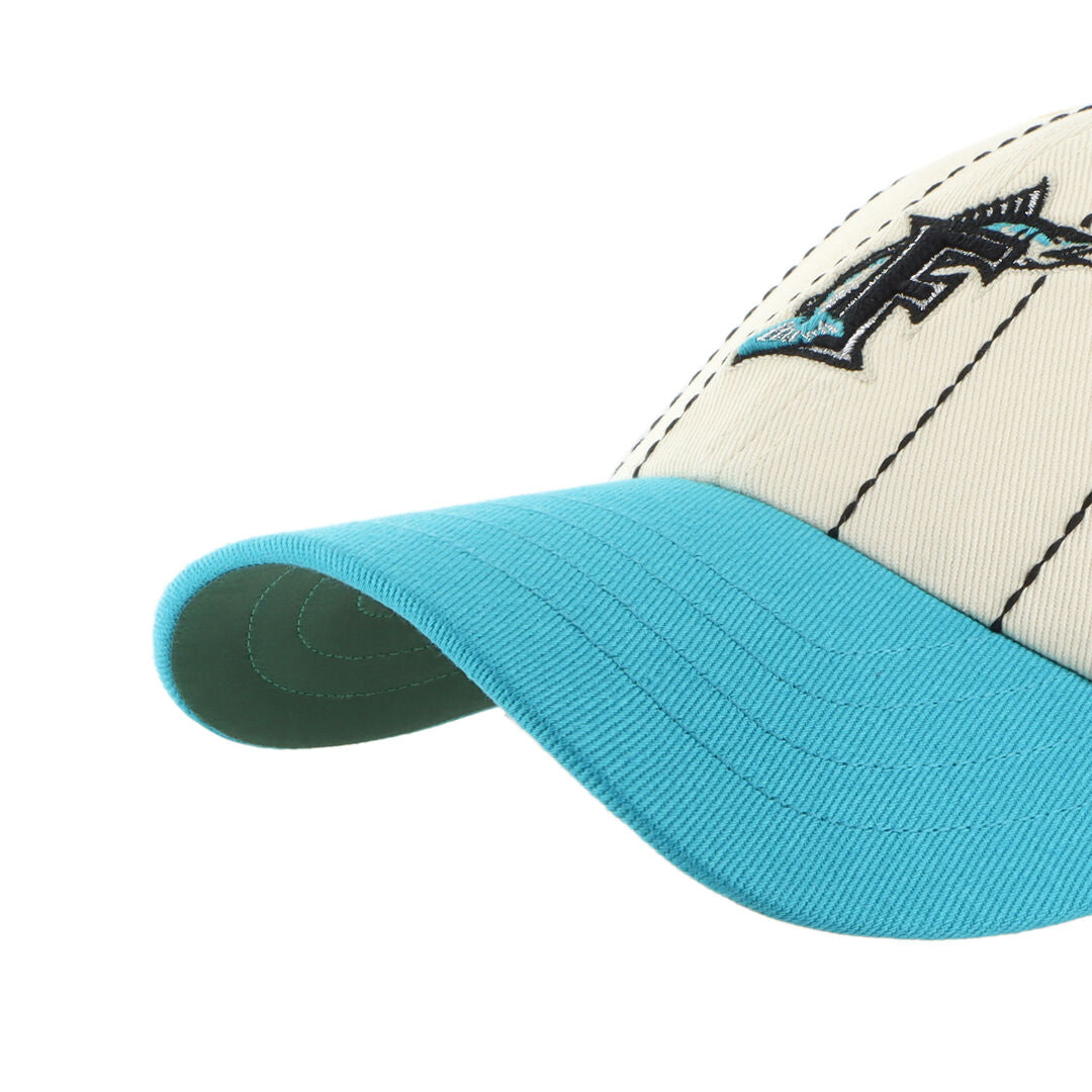 Rawlings Outlet | Miami Marlins Rawlings '47 Brand Pinstripe Clean Up Hat