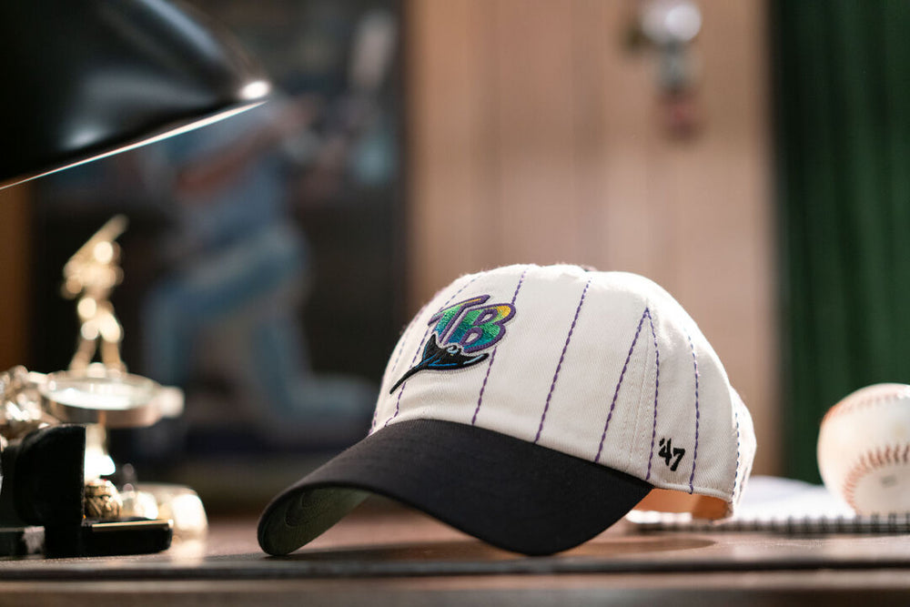 Rawlings New | Tampa Bay Rays Rawlings '47 Brand Pinstripe Clean Up Hat