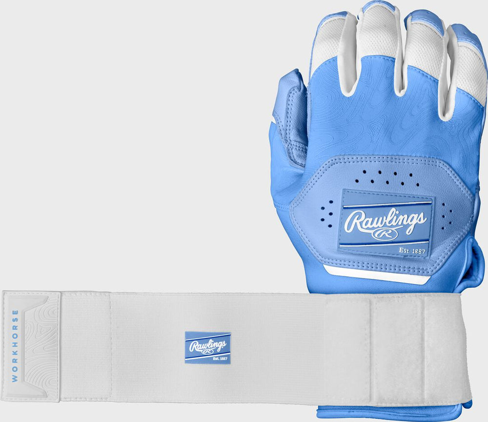 Rawlings Sale | Rawlings Workhorse Compression Strap Batting Gloves Adult & Youth Sizes